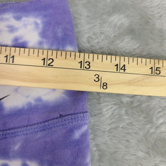 Nike Dri Fit Leggings Purp & White Tie Dye Compression Pants Yoga Women's Sz XS - Picture 3 of 6